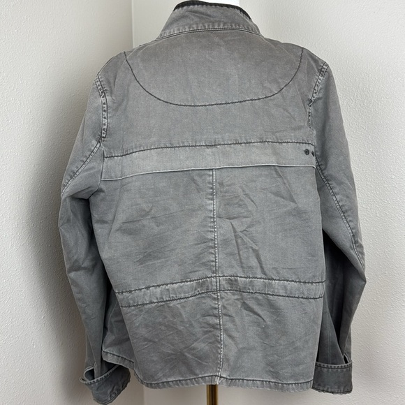 Anthropologie Hei Hei Anorak Utility Military Jacket, Gray, Size Medium - Picture 11 of 16